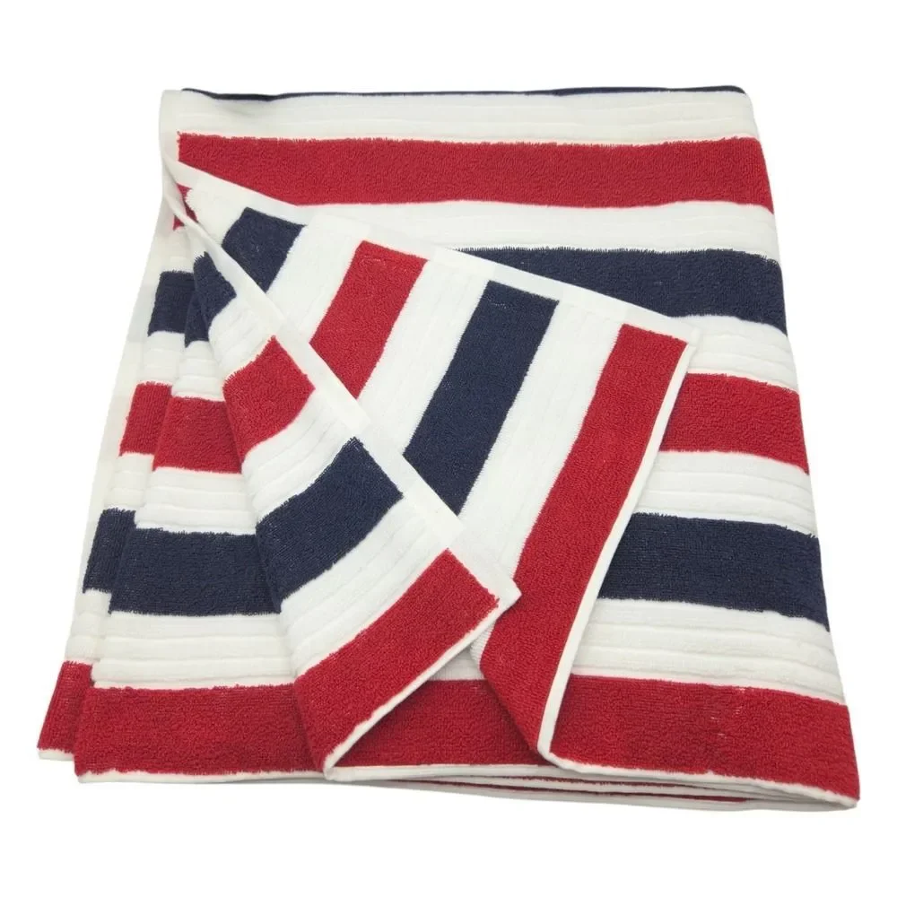 Rachel Zoe Americana Striped Oversized Beach Towel 40x70 Pool Resort